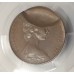 AUSTRALIA 1967 . TWO 2 CENTS COIN . ERROR . 35% INDENT OBVERSE AGAINST A BLANK